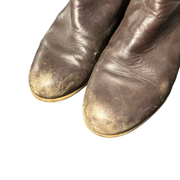 UGG Australia Amberlee Espresso Leather Equestrian Style Boots, Size 9.5 - Picture 6 of 15